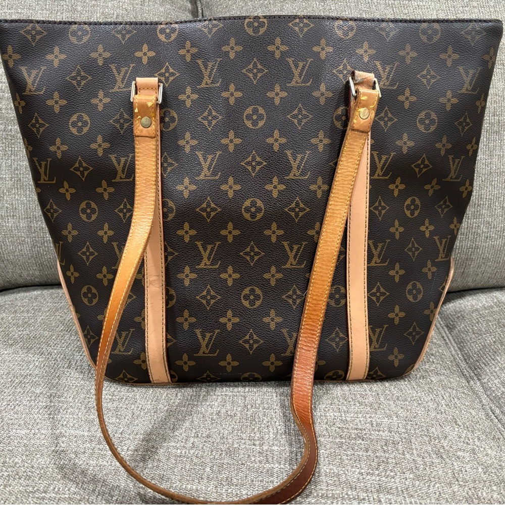 Louis Vuitton Brown Monogram Tote Bag-Authentic